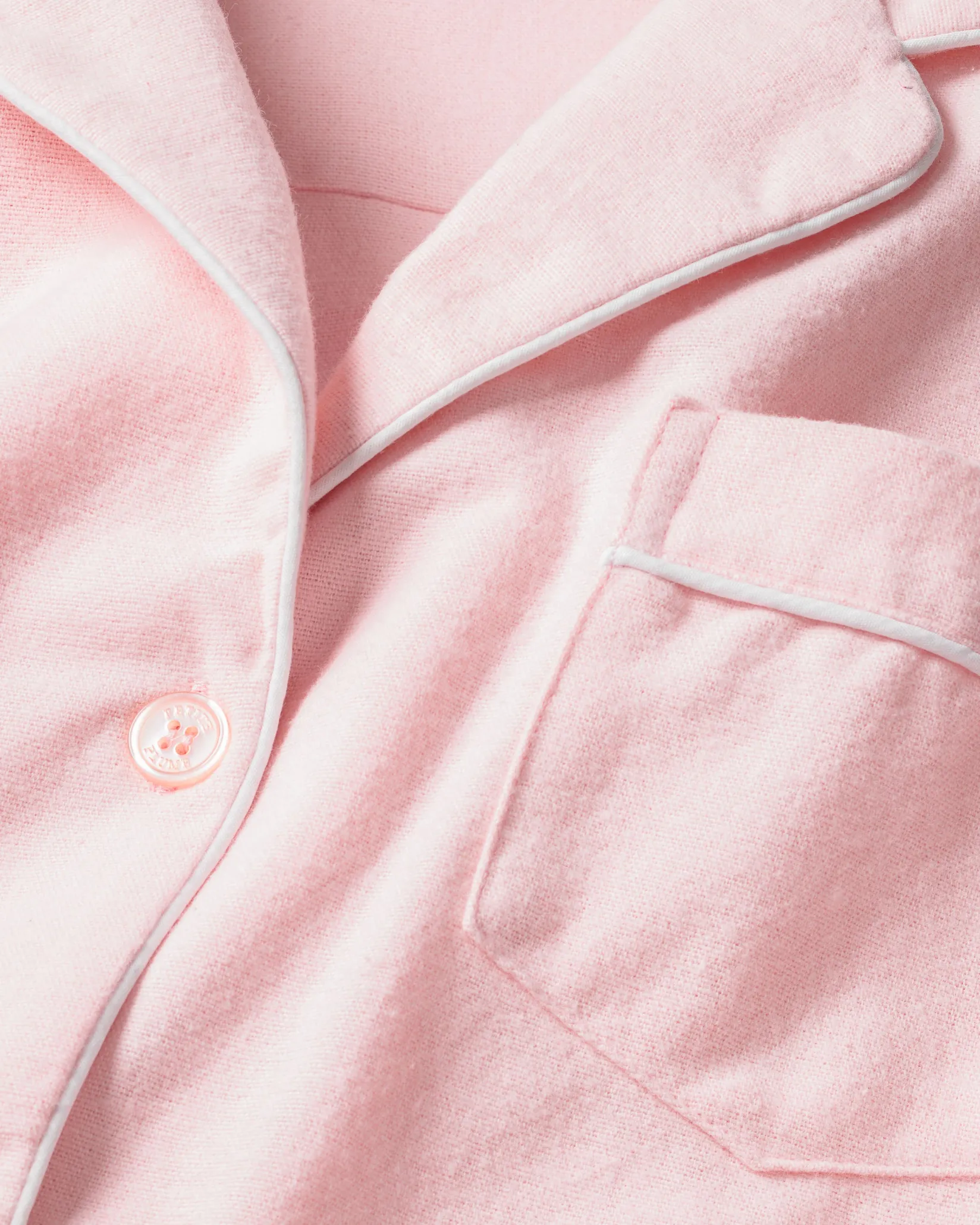 Women Petite Plume Women's Flannel Pajama Set in Pink