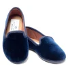 Women Petite Plume Women's Hamptons Loafer in Navy Velvet