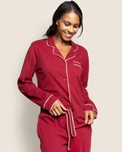 Women Petite Plume Women's Pima Astaire Pajama Set in Black
