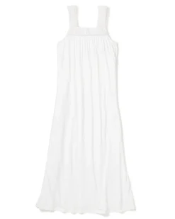 Women Petite Plume Women's Pima Camille Nightgown in White