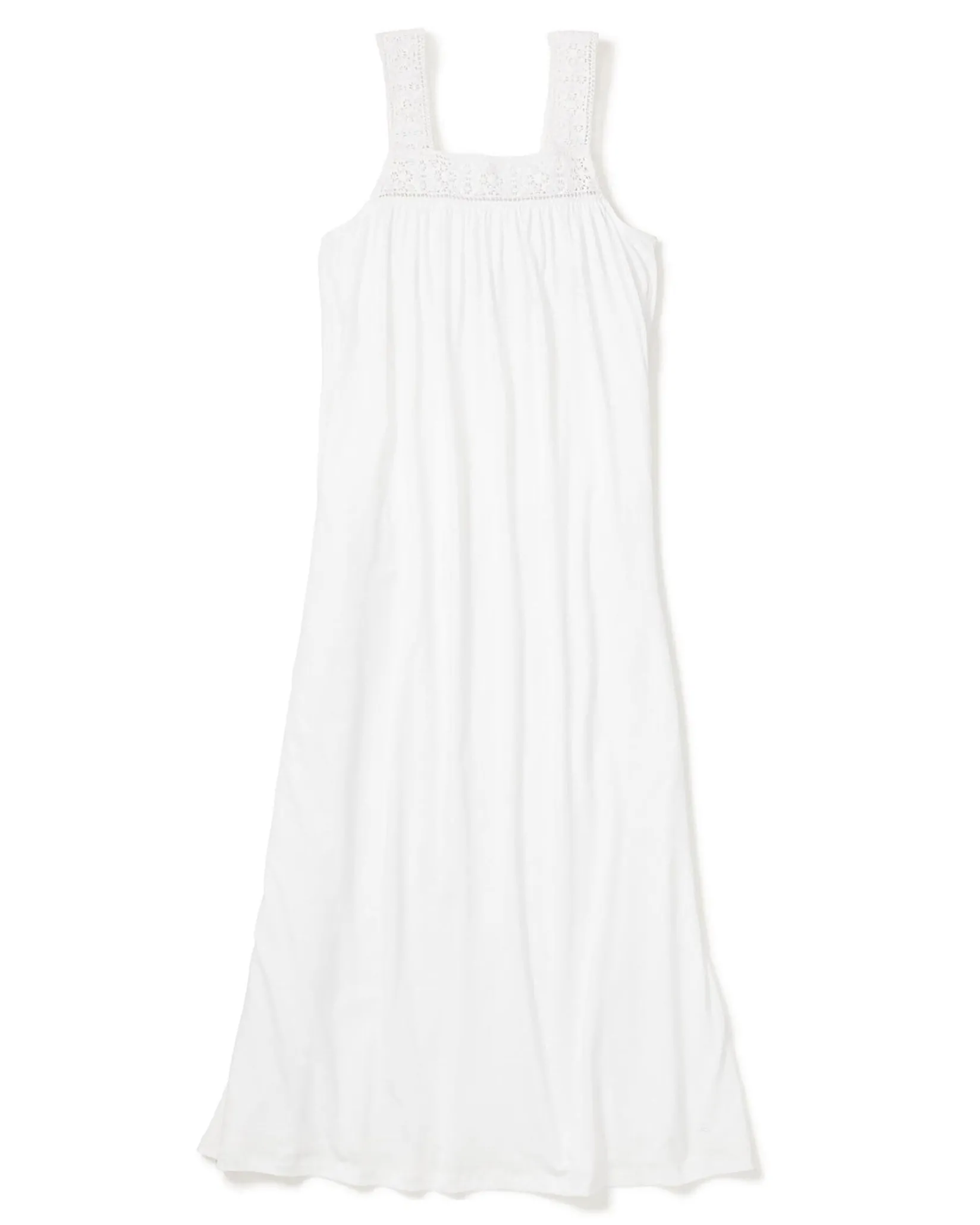 Women Petite Plume Women's Pima Camille Nightgown in White