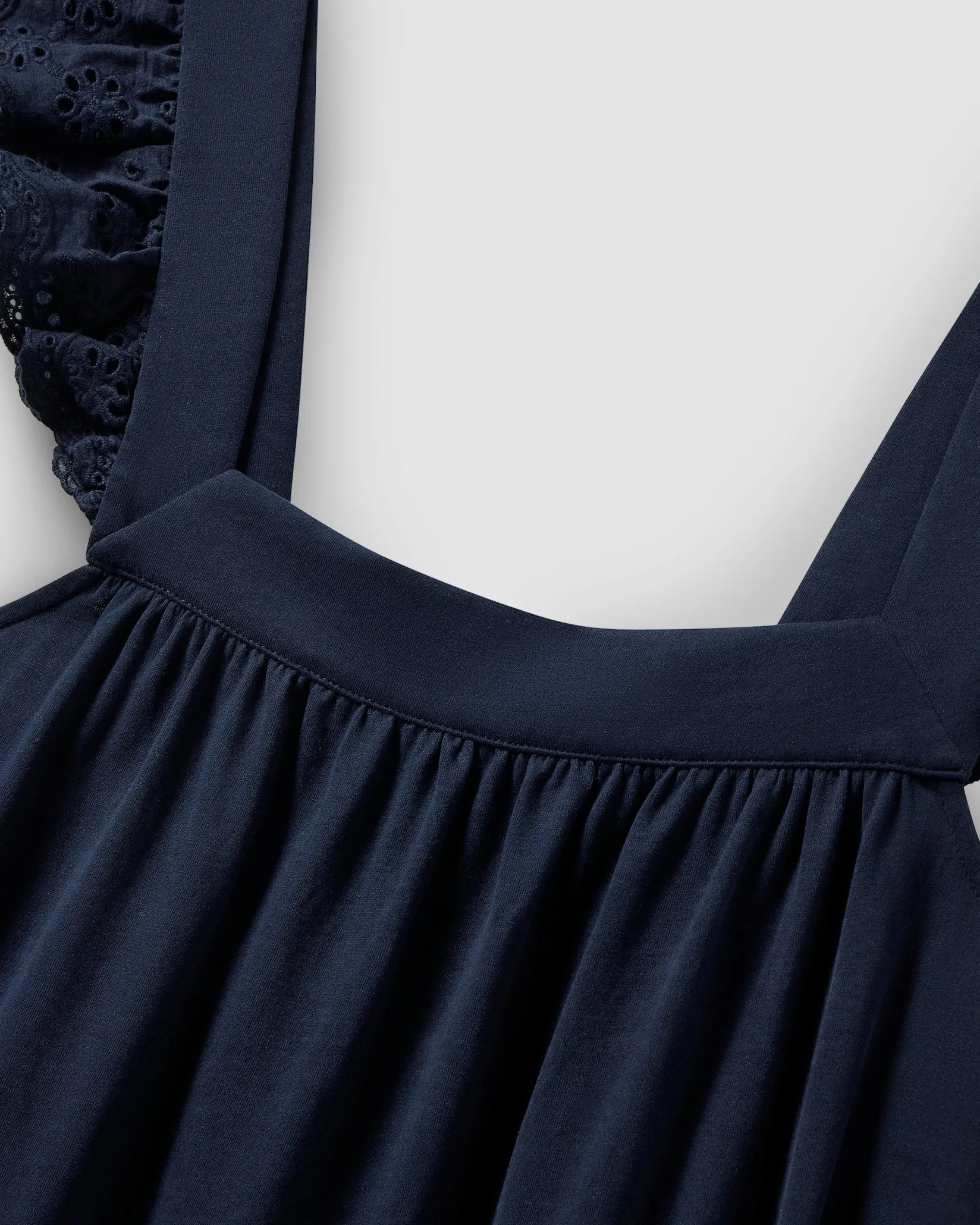 Women Petite Plume Women's Pima Clara Nightgown in Navy