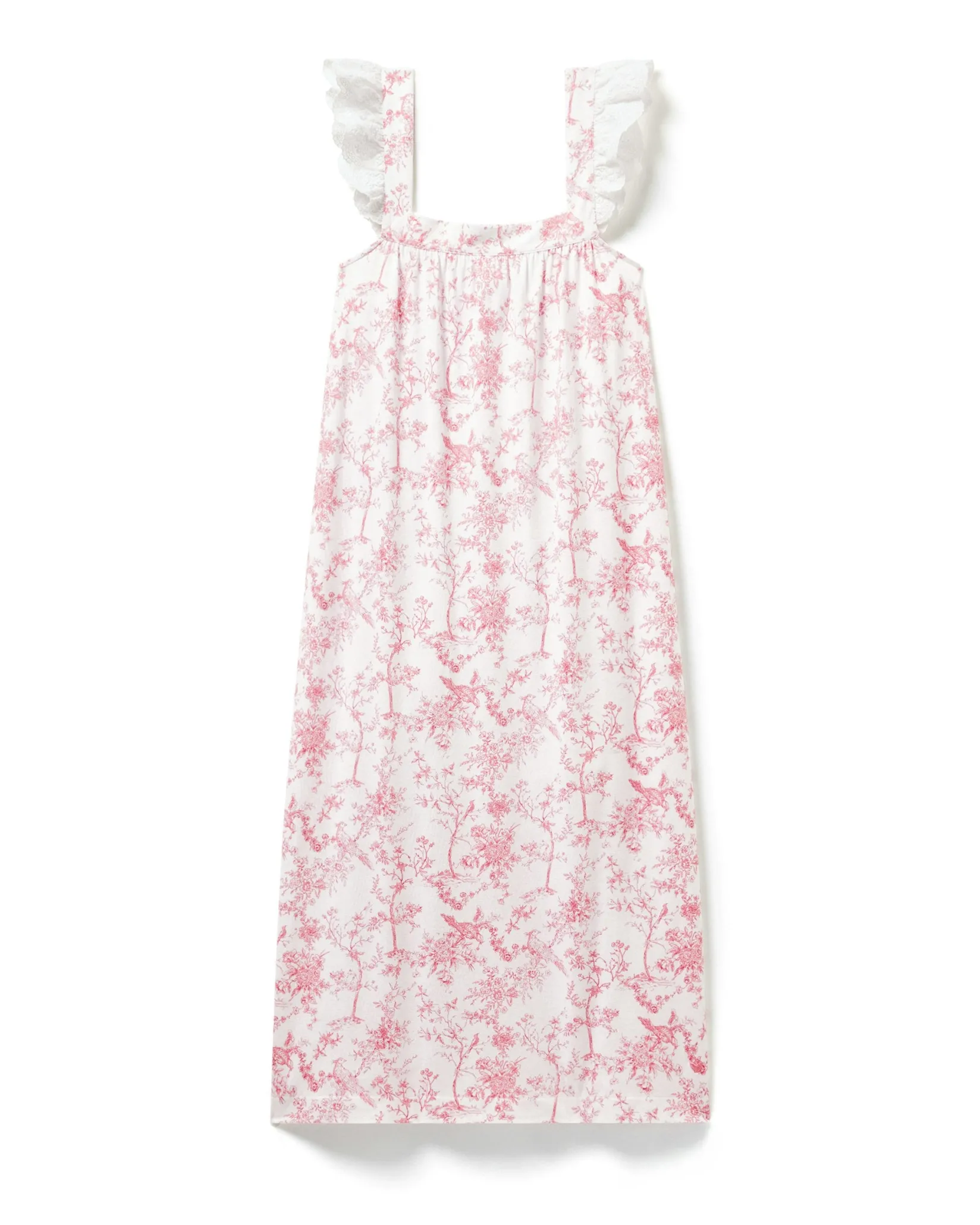 Women Petite Plume Women's Pima Clara Nightgown in Pink Timeless Toile
