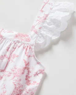 Women Petite Plume Women's Pima Clara Nightgown in Pink Timeless Toile