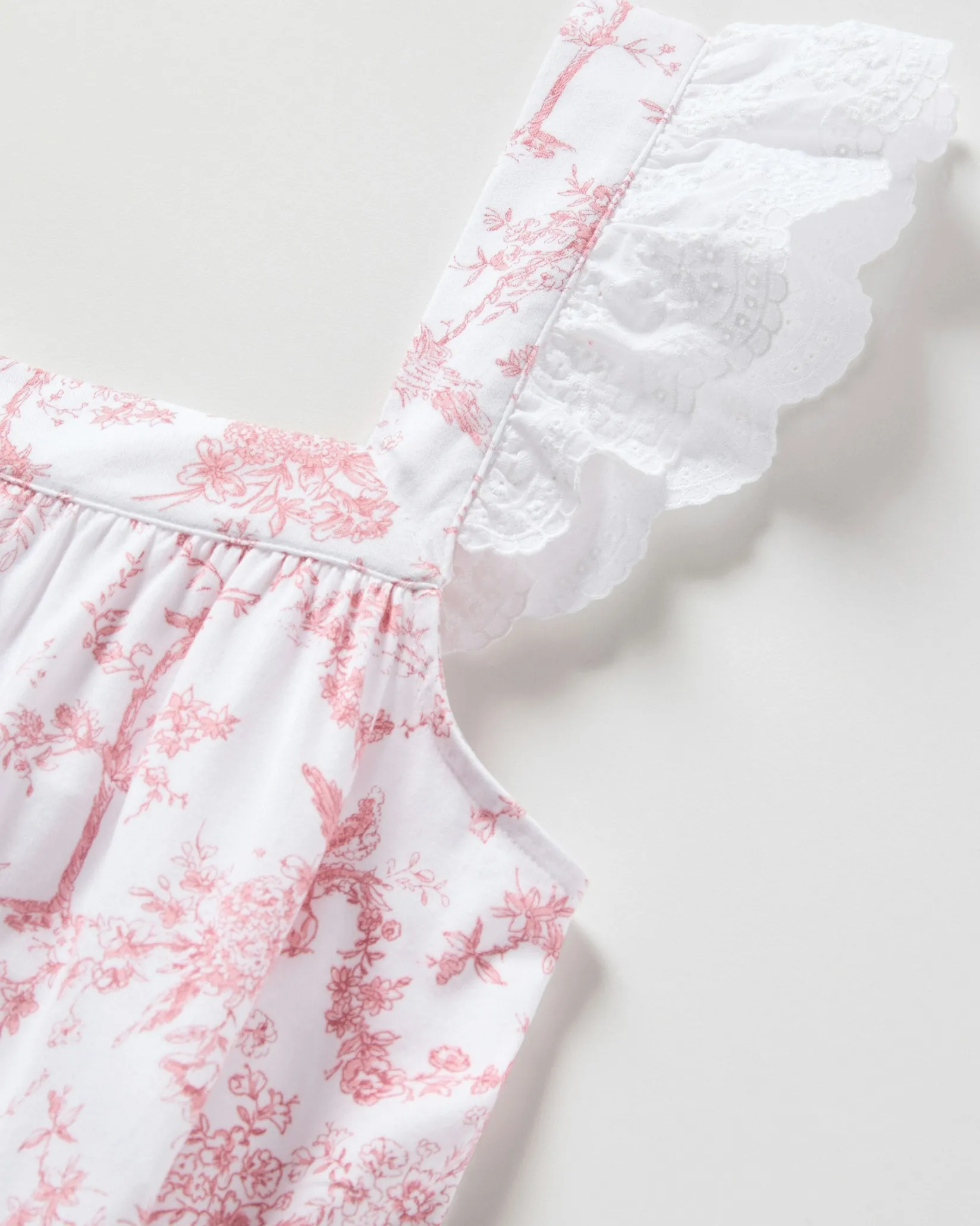 Women Petite Plume Women's Pima Clara Nightgown in Pink Timeless Toile