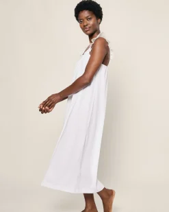 Women Petite Plume Women's Pima Clara Nightgown in White