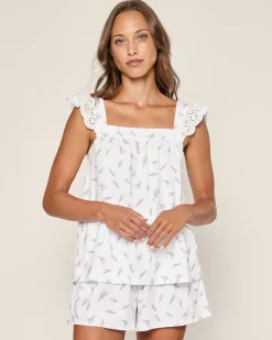 Women Petite Plume Women's Pima Clara Short Set in Bristol Bay