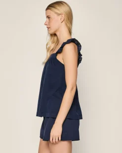 Women Petite Plume Women's Pima Clara Short Set in Navy