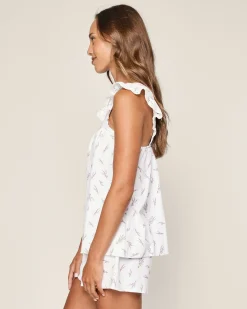 Women Petite Plume Women's Pima Clara Short Set in Fields of Provence