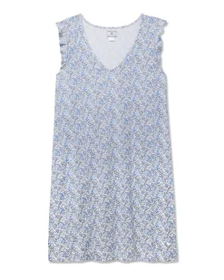 Women Petite Plume Women's Pima Harper Nightgown in Fleur D'Azur