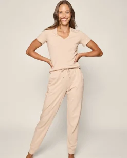 Women Petite Plume Women's Pima Lounge Pants in Black