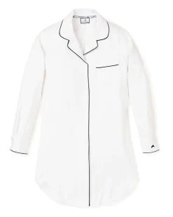 Women Petite Plume Women's Pima Nightshirt in Black