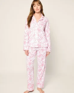 Women Petite Plume Women's Pima Pajama in Pink Timeless Toile