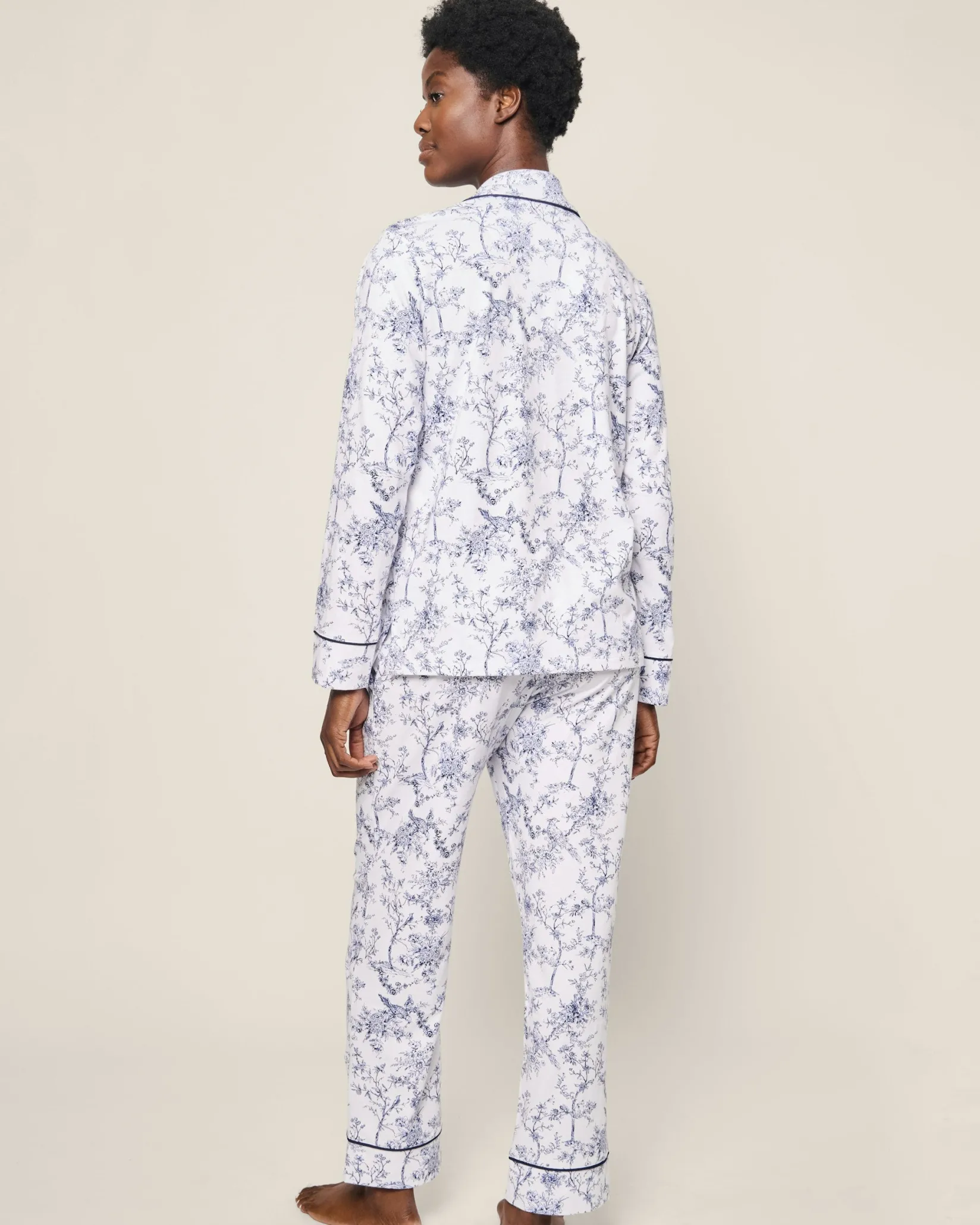 Women Petite Plume Women's Pima Pajama in Pink Timeless Toile