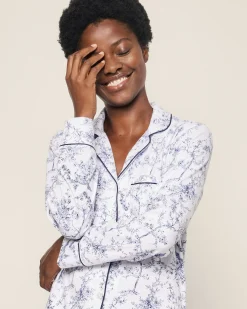 Women Petite Plume Women's Pima Pajama Set in Timeless Toile