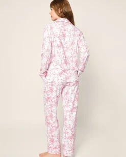 Women Petite Plume Women's Pima Pajama Set in Timeless Toile