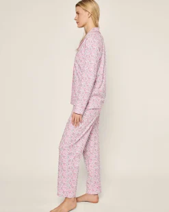 Women Petite Plume Women's Pima Pajama Set in Fleurs de Rose