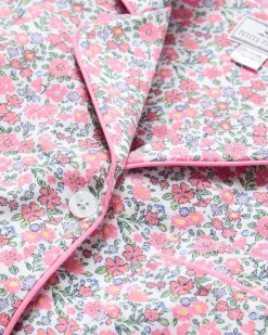 Women Petite Plume Women's Pima Pajama Set in Fleurs de Rose