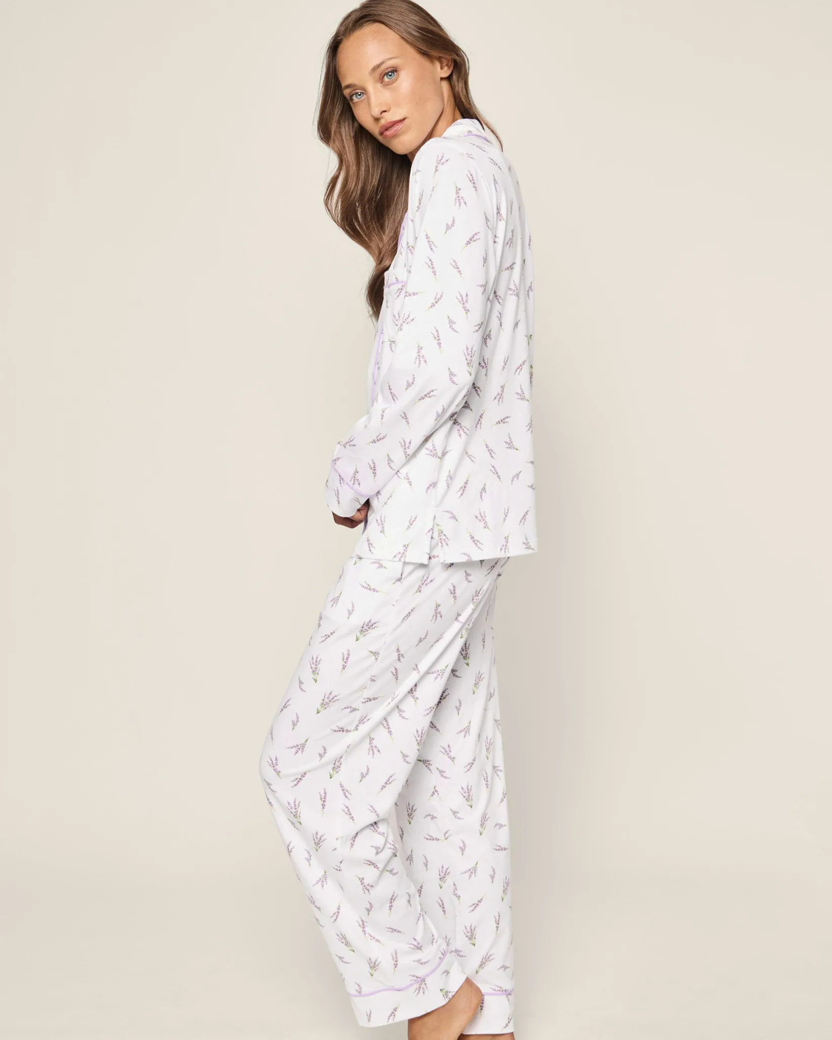 Women Petite Plume Women's Pima Pajama Set in