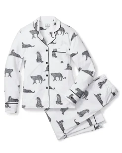 Women Petite Plume Women's Pima Pajama Set in Panthère de Paris