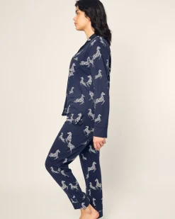 Women Petite Plume Women's Pima Pajama Set in Panthère de Paris