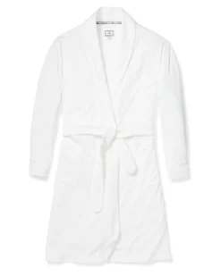Women Petite Plume Women's Pima Robe in Light Heather Grey