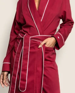 Women Petite Plume Women's Pima Robe in Periwinkle