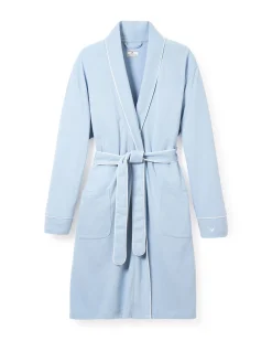 Women Petite Plume Women's Pima Robe in Periwinkle