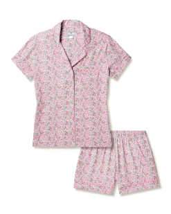 Women Petite Plume Women's Pima Short Sleeve Short Set in