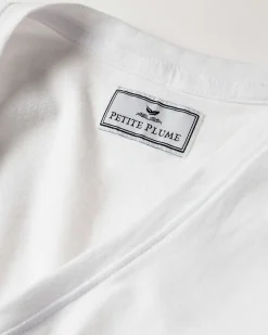 Women Petite Plume Women's Pima Short Sleeve Top in White