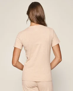 Women Petite Plume Women's Pima Short Sleeve Top in White