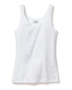 Women Petite Plume Women's Pima Tank Top in White