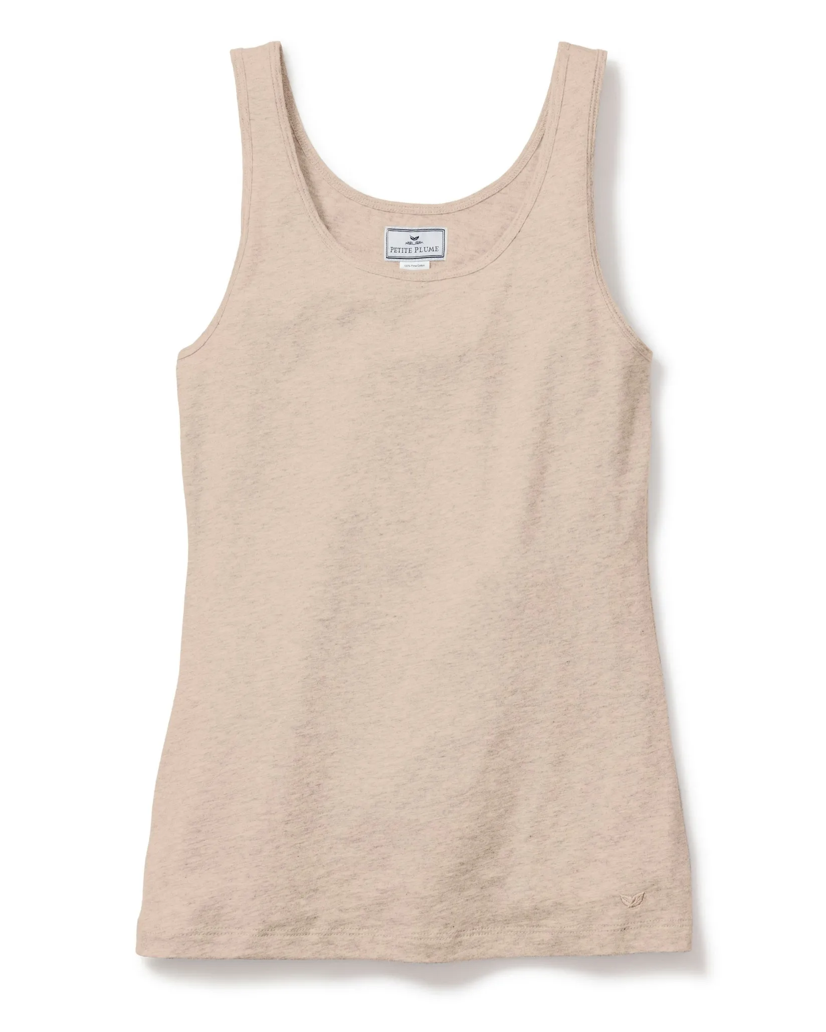 Women Petite Plume Women's Pima Tank Top in White