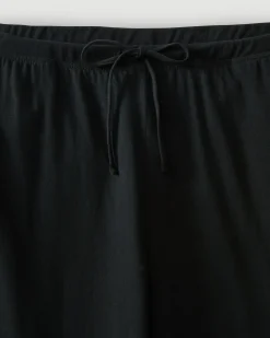 Women Petite Plume Women's Pima Wide-Leg Lounge Pant in Black