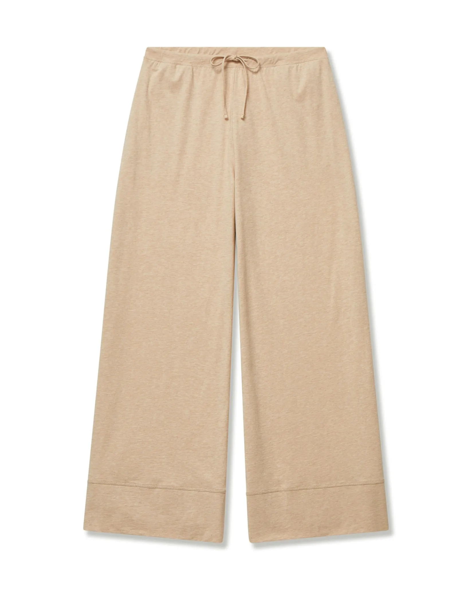 Women Petite Plume Women's Pima Wide-Leg Lounge Pant in Black