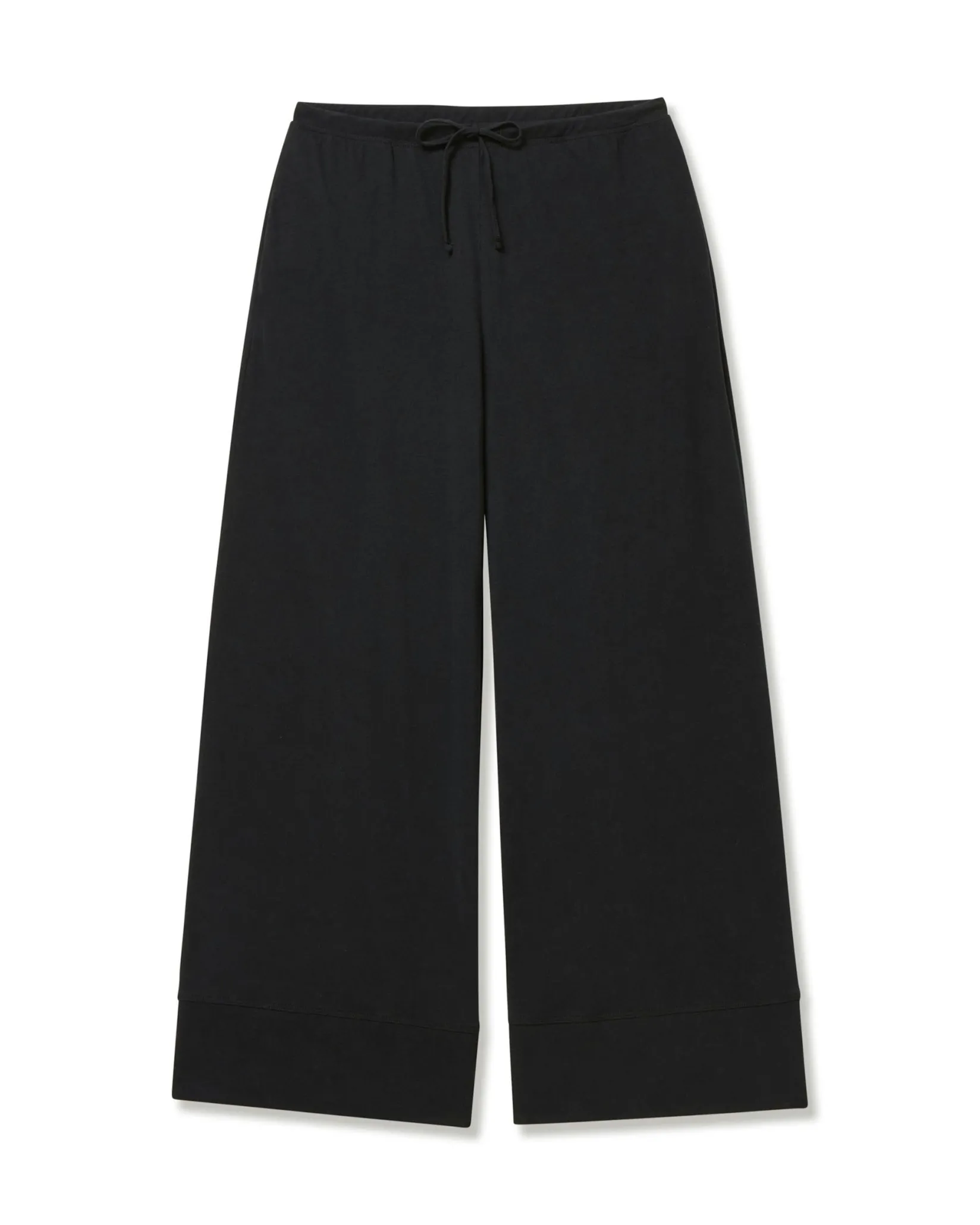 Women Petite Plume Women's Pima Wide-Leg Lounge Pant in Navy