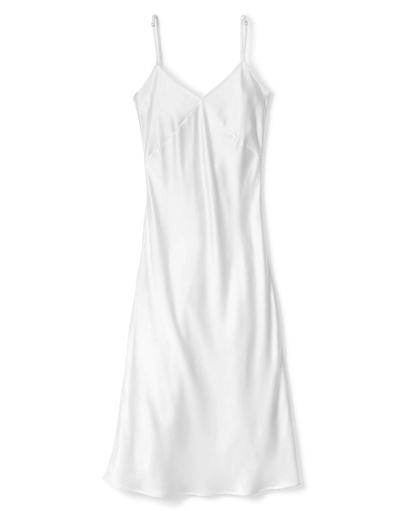 Women Petite Plume Women's Silk Cosette Nightgown in White