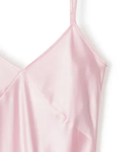 Women Petite Plume Women's Silk Cosette Nightgown in Pink