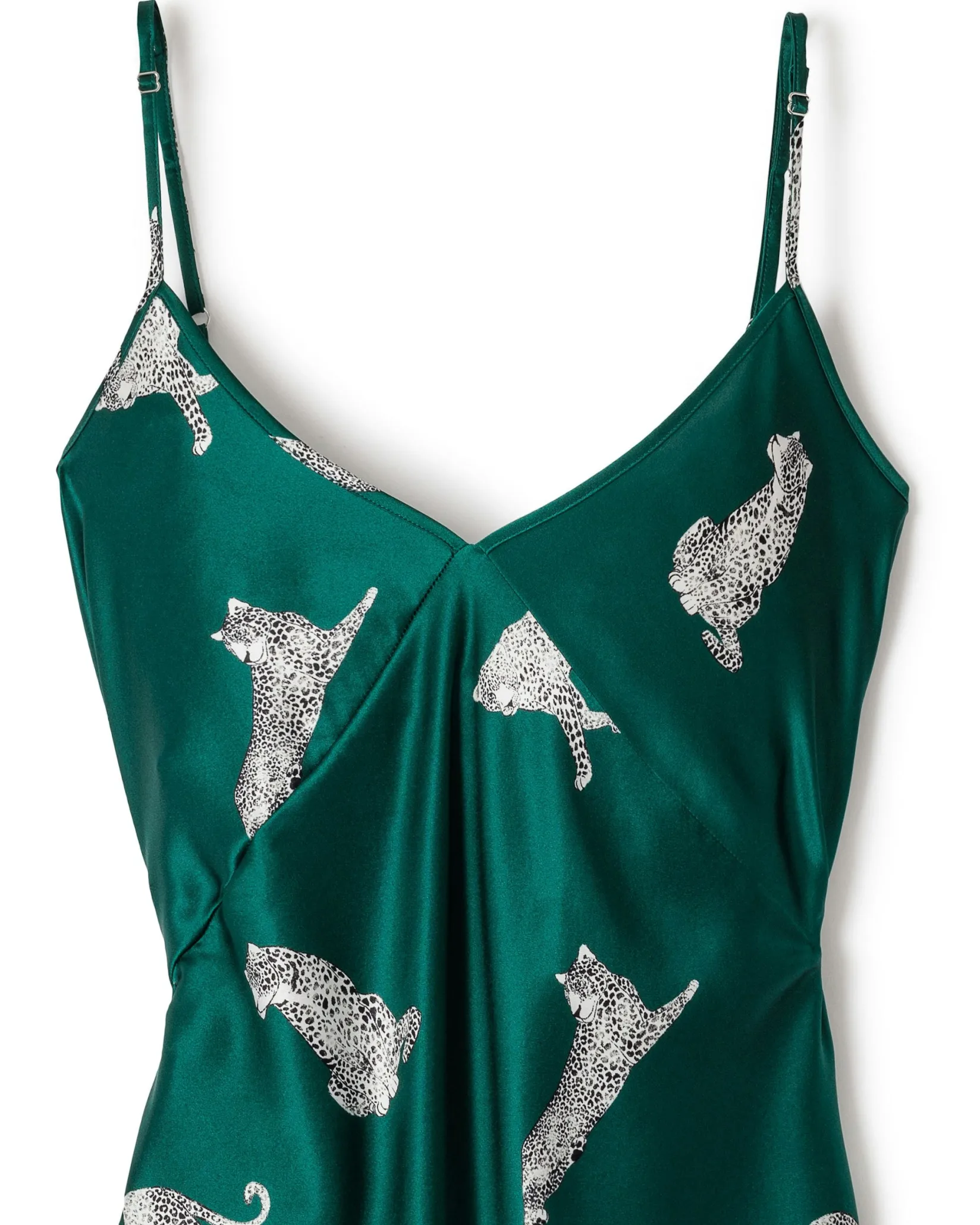 Women Petite Plume Women's Silk Cosette Nightgown in Panthère de Luxe