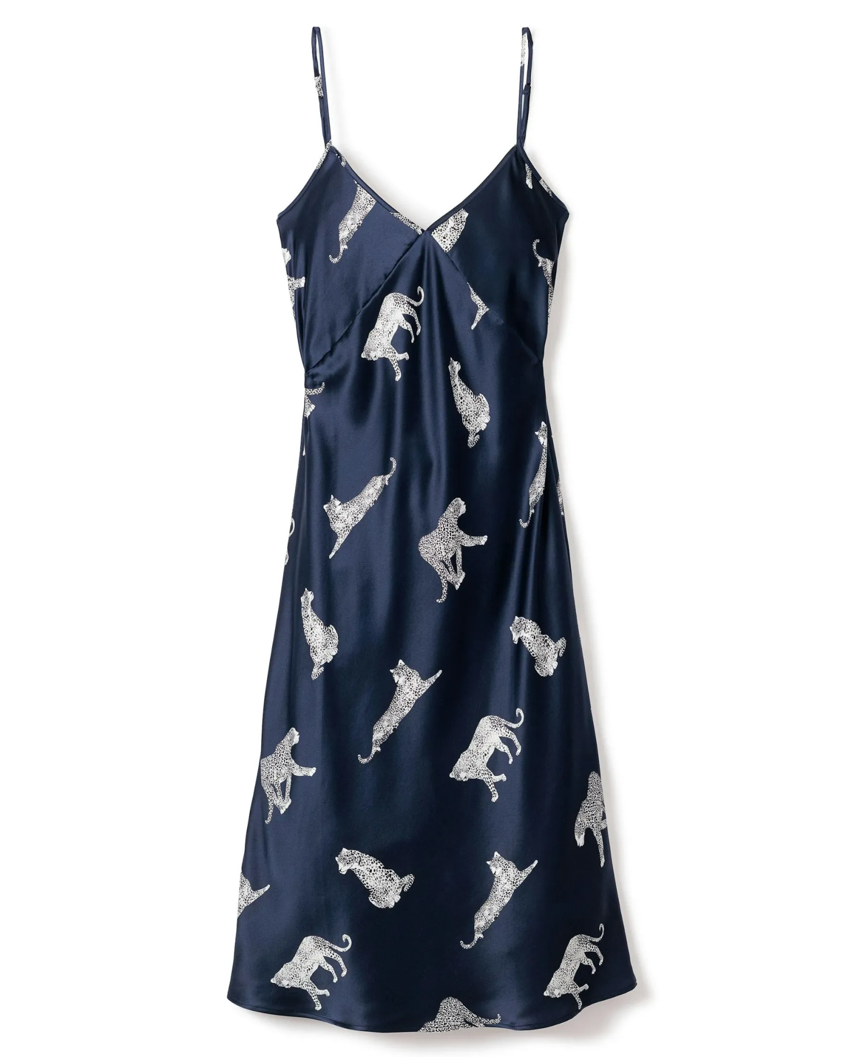 Women Petite Plume Women's Silk Cosette Nightgown in Panthère de Luxe
