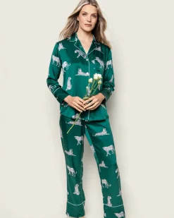 Women Petite Plume Women's Silk Pajama Set in Panthère de Luxe