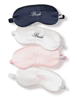 Women Petite Plume Women's Silk Sleep Mask in White