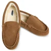 Women Petite Plume Women's Suede Slippers in Tan