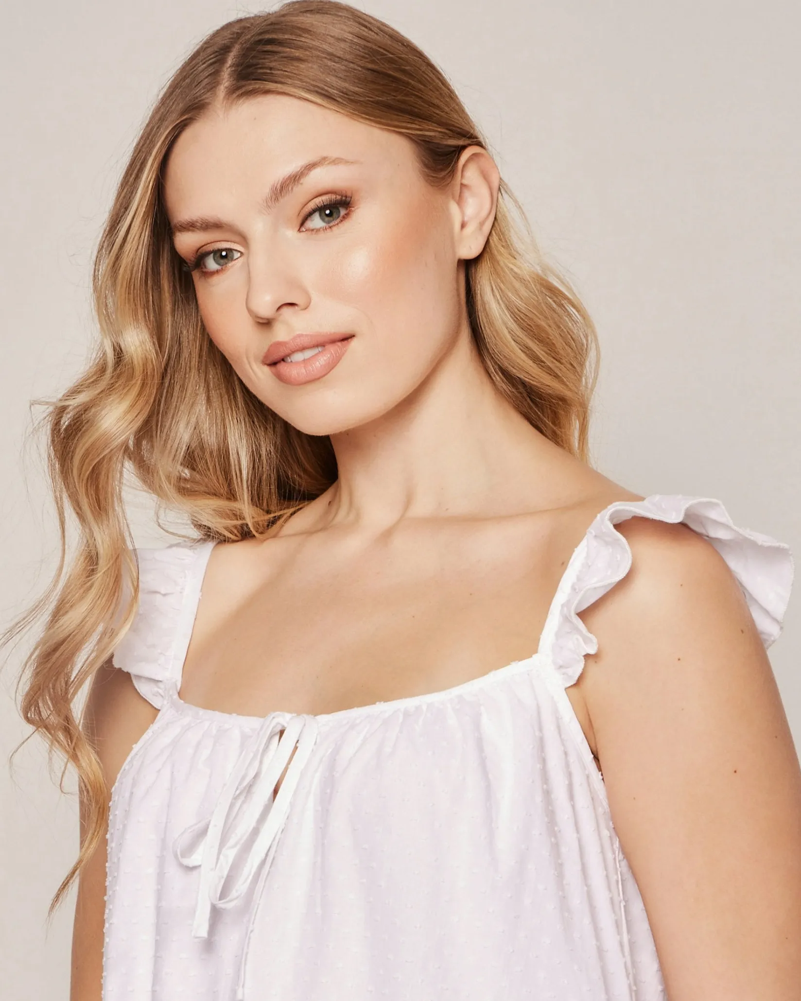Women Petite Plume Women's Celeste Nightgown in White