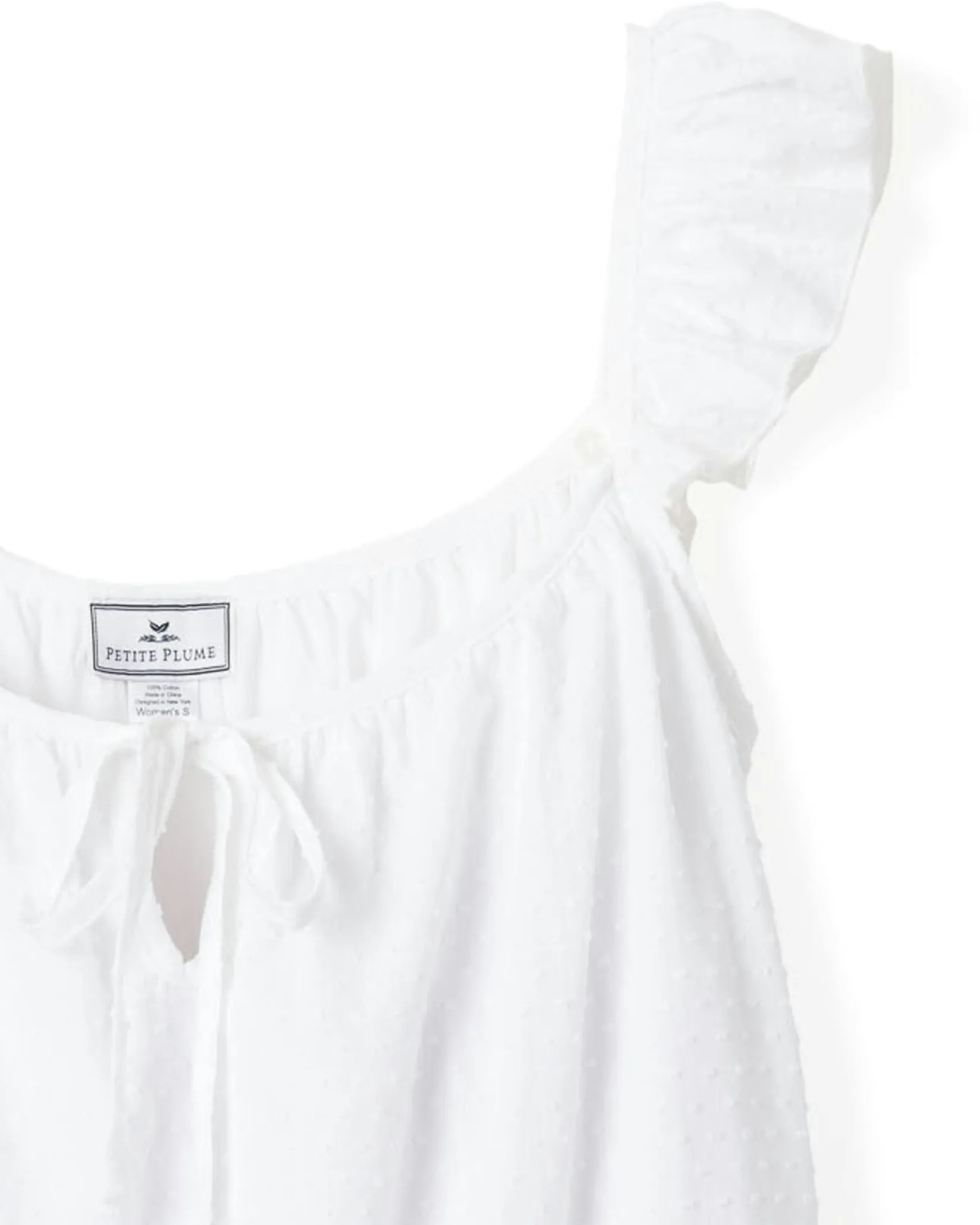 Women Petite Plume Women's Celeste Nightgown in White
