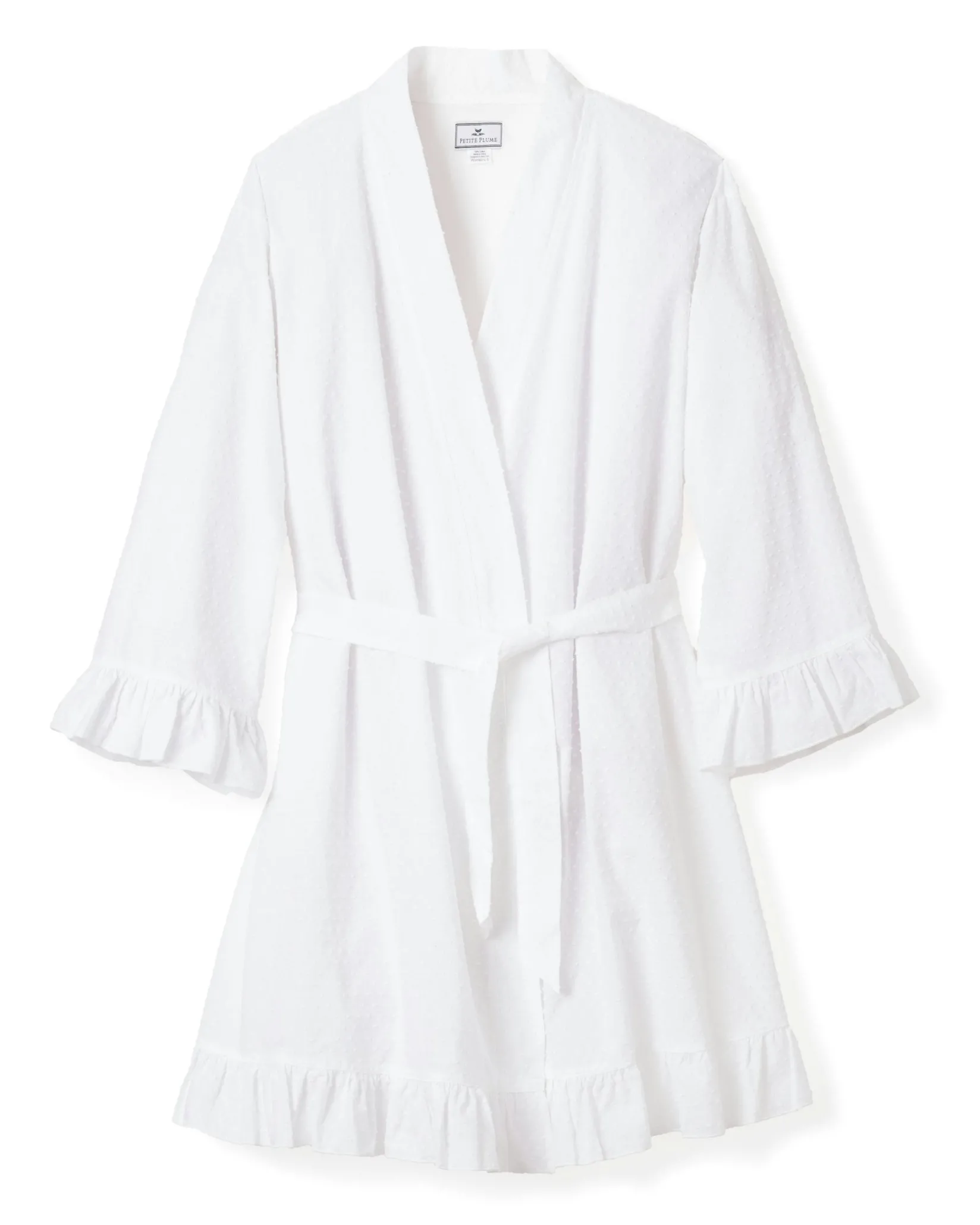 Women Petite Plume Women's Robe in White