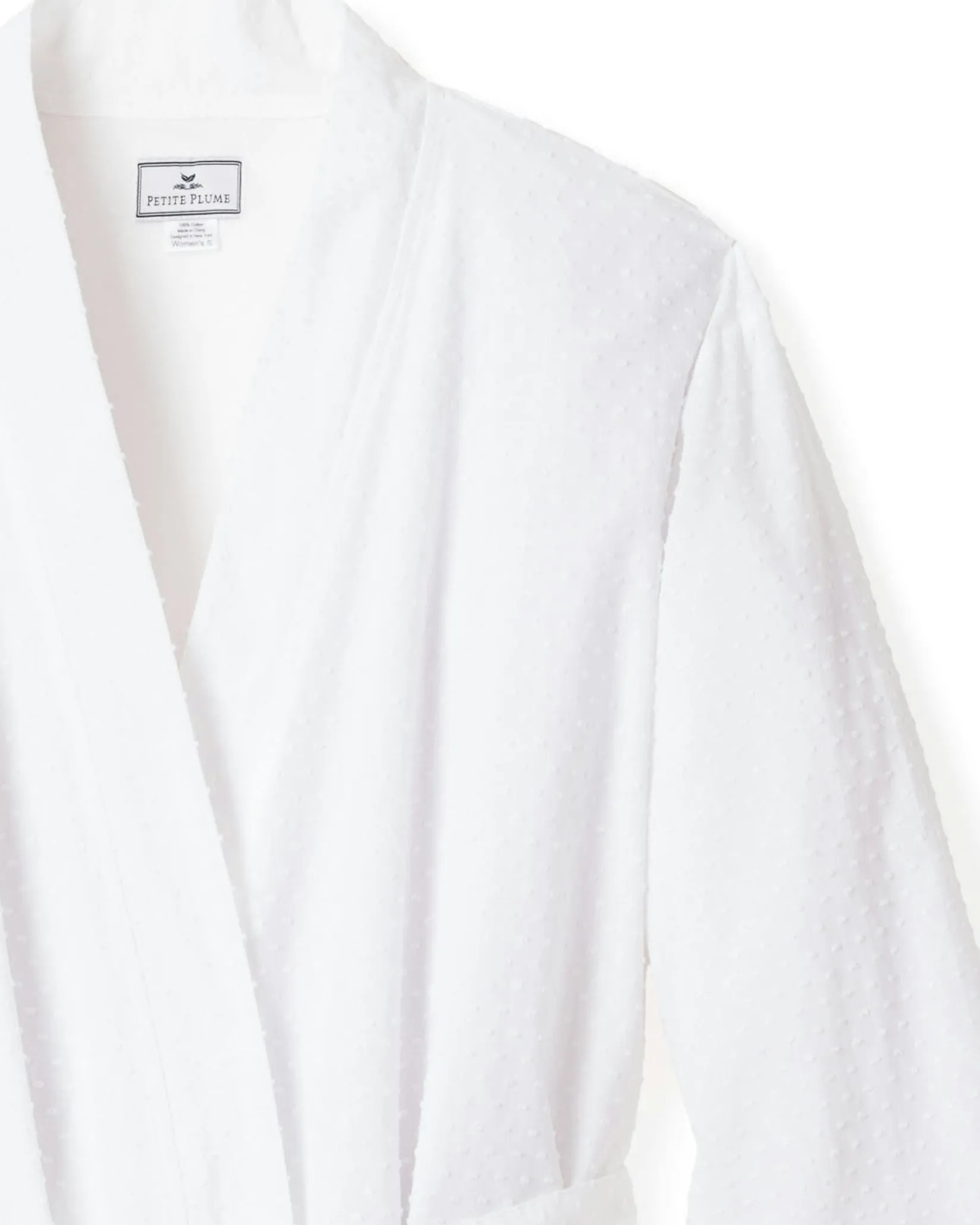 Women Petite Plume Women's Robe in White
