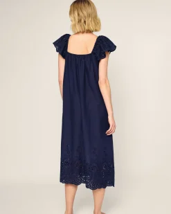 Women Petite Plume Women's Twill Ava Nightgown in White