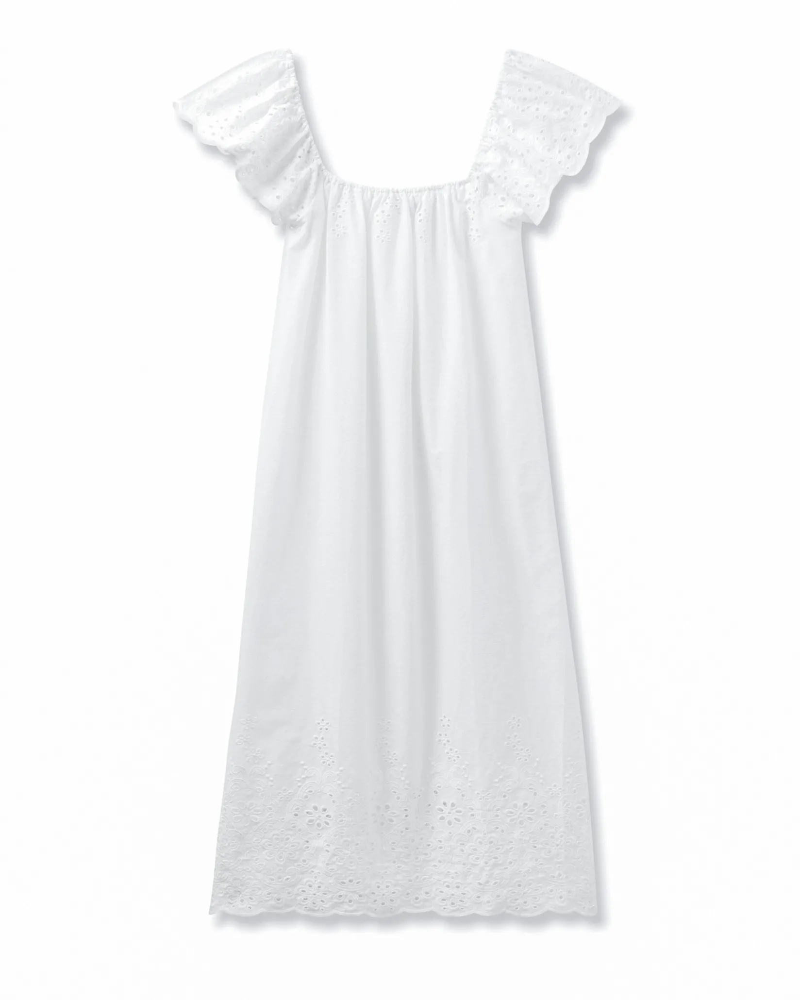 Women Petite Plume Women's Twill Ava Nightgown in Navy