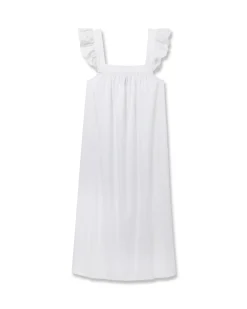 Women Petite Plume Women's Twill Clara Nightgown in White